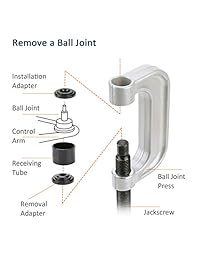 OrionMotorTech   Kit de herramientas de extracción de juntas de bolas y juntas en U (4 x 4 adaptadores, la mayoría de camiones ligeros 2WD 4WD (BL)