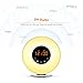 Sunrise Wake Up Light Digital Alarm Clock – [2018 Upgraded] 6 Natural Sounds, FM Radio, Sunrise and Sunset Simulation, Touch Control with Snooze Function, 7 Color Night Light for bedside and kids