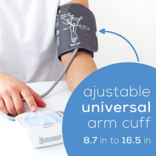 Beurer BM47 Upper Arm Blood Pressure Machine, Large Adjustable Cuff, 4