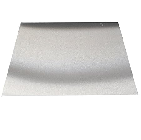 Edelstahl Blech K240 geschliffen 0,8mm stark 100cm x 50 cm (1000x500mm) V2A Blech CNS Blech Blechtafel Blechzuschnitt mit Sch