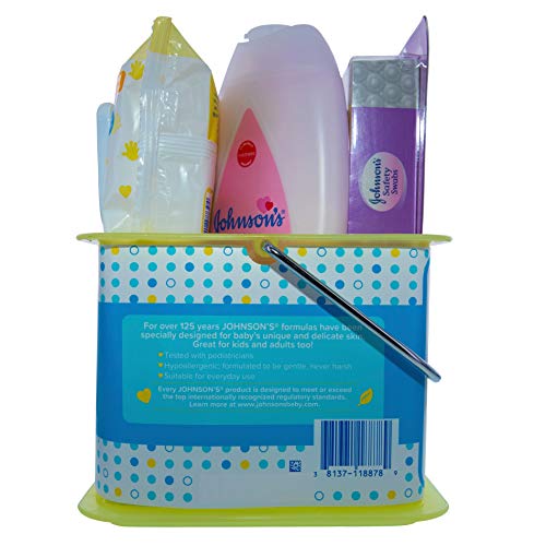 Johnson's Bath Discovery Baby Gift Set, Baby Bath Time Essentials for Parents-to-Be, 7 Items