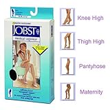 Jobst for Men Ribbed Over-the-Calf Moderate Compression 15-20mmHg Black