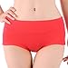 HOEREV Womens Comfort Middle Waist Bamboo Fiber Brief Panty, Pack of 3,Black ,XL/Tag Size XXXL