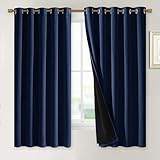 NICETOWN 100% Blackout Curtain Panels, Thermal