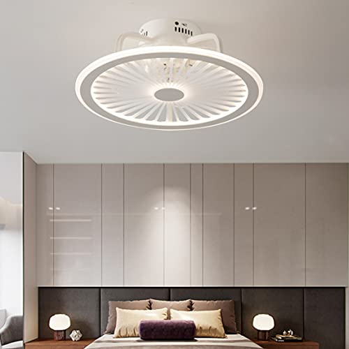 CHANFOK Low Profile Ceiling Fan with Lights, Modern