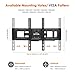 SIMBR TV Wall Mount Bracket with Full Motion Double Articulating Arm for Most 32-70 Inches LED, LCD and Plasma TVs up to VESA 600x400mm and 110 LBS, with Tilt, Swivel, and Level Adjustment
