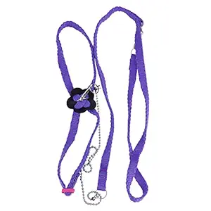 Bird Harness, Fiber Bird Harness Soft Training Leash for for Outdoor Training for Pet for Playing(Purple)