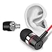 Earphone Headphone,Splaks Stereo Headphone Earbuds,Bass Driven,High Definition,in-ear,Noise Isolating for iPhone, iPod, iPad, MP3 Players, Samsung Galaxy, Nokia, HTC, Nexus, BlackBerry etc-Metal Red