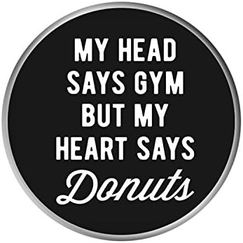 Expanding Stand and Grip for Phones or Tablet - My Head Says Gym My Heart Says Donuts