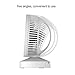 TattyaKoushi Mini USB Desktop Table Fan, Portable Quiet Small USB Fan with Handle for Office Home or Traveling (White)