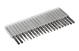 Carbide Burr Set JESTUOUS 1/8 Shank Diameter Double Cut Tungsten Carbide Burs Rotary File Carving Grinding Bit for Die Grinder Rotary Drill Tool 20pcs