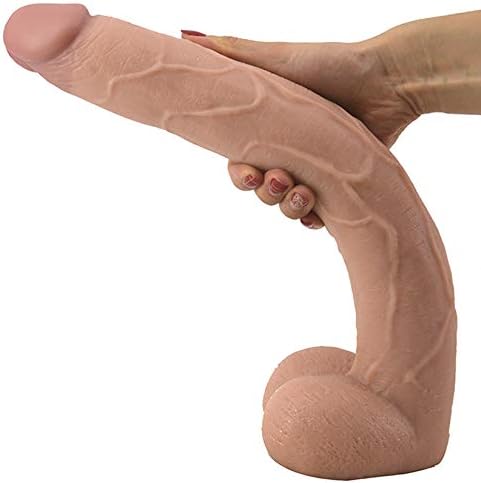 Double Layer Ultra-Soft Silicone Stick for Women Men Beginners Advanced with Huge Big Long Size