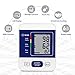 Blood Pressure Monitor Upper Arm with Large LCD Display,Automatic Digital Home Blood Pressure Monitor Measure Blood Pressure and Heart Rate Pulse,2 Sets of User Memories (Battery Included) (Blue)