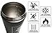 Shaker Bottle - Double Walled Stainless Steel & Vacuum Insulated - 24oz - Keep Drinks Hot or Cold For Hours - Anti-Odor, Anti-Sweat, & Anti-Bacterial - Eco-Friendly & Non-toxic (Steel)