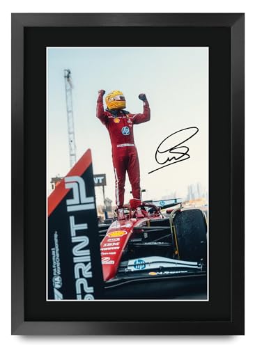 Lewis Hamilton Ferrari Scene 129 (A3 Framed)