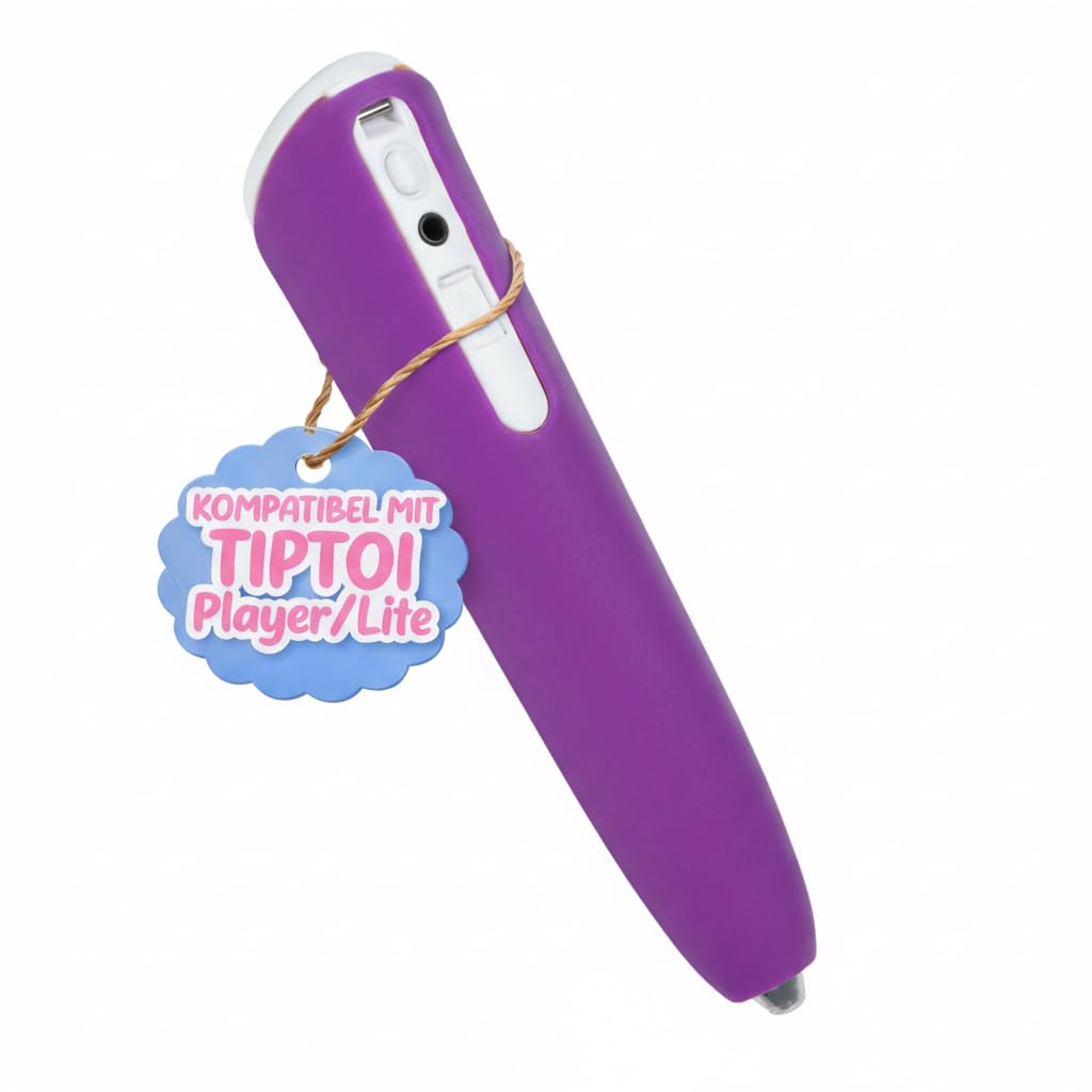 Protective cover suitable for the Ravensburger TipToi Player (00700), Cover (silicone cover for the Ravensburger TipToi) in purple