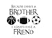 Dailinming PVC Wall Stickers Wall Sticker Decal Quote Vinyl Brothers Friends Kid Room Sports Decor Wall Quote Decal 51X58CM