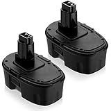 18V 2Pack DC9096 DC9098 Replacement Battery for Dewalt 18 Volt XPR Battery DC9096 DC9098 DC9099 DW9095 DW9096 DW9098 DE9038 3500mAh Cordless Power Tools NI-MH