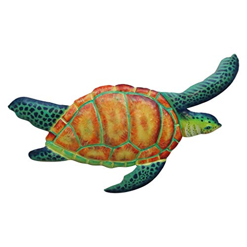 Mayrich Metal Sea Turtle Wall Art Colorful Contemporary Summer