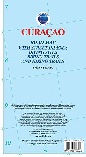Download Curacao : Road Map with Street Indexes, Diving Sites, Biking Trails, and Hiking Trails Download Curacao : Road Map with Street Indexes, Diving Sites, Biking Trails, and Hiking Trails