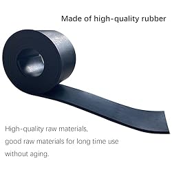 Thick Solid Rubber Strips, Sheet, Rolls 1/4