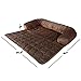 Furniture Protector Pet Cover for Dogs and Cats with Shredded Memory Foam filled 3-Sided Bolster Soft Plush Fabric by PETMAKER Â- 30Â” x 30.5Â” Brownthumb 1