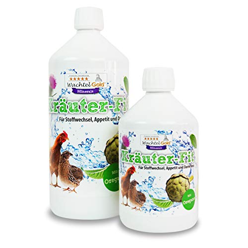WachtelGold Kräuter-Fit 500ml-flüssige Nahrungsergänzung für Wachteln, Hühner und Ziergeflügel – Bild 3