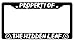 Property Of The Hidden Leaf Black Plastic License Plate Frame Naruto