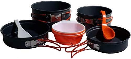 Battery Camping PT400.. Anodized Aluminum Camping 3-4 People Camping Mess bivouac-randonnée Saucepans