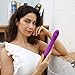 G Spot Vibrator with Fexible Shaft 9 Strong Vibration Patterns for Multiple Orgasms, PALOQUETH Waterproof Personal Dildo Vibrator for Clit Stimulation, Soft Silicone Rechargeable