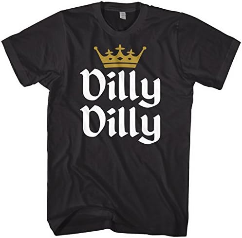 Mixtbrand Men's Dilly Dilly Gold Crown T-Shirt 2XL Black