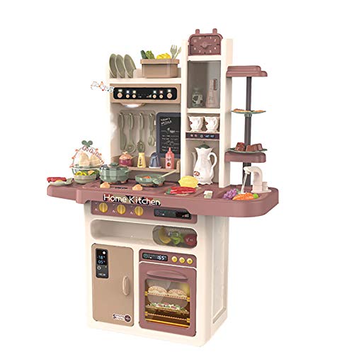 HYISHION Kinderküche Spielküche Spielzeug Küche mit Zubehör Zubehörteile Green Neu Küchenspielzeug SpielKüche mit…