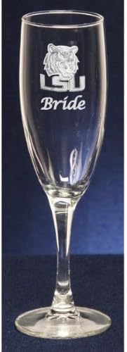 LSU Tigers Bride Toasting Flute