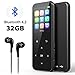 32GB MP3 Player with Bluetooth 4.2, ADOKEY Digital Music Player with FM Radio Portable Music Player HiFi Lossless Sound MP3 MP4 Player with Touch Button for Sport Running Jogging