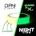 Glow in The Dark Tape - Premium Pack 2 Rolls of UV Glow in The Dark Tape with 30 Fluorescent Stars and 30 Dots Stickers for Home Decor Wall Ceiling Stairs Stage Party Halloween Decorations