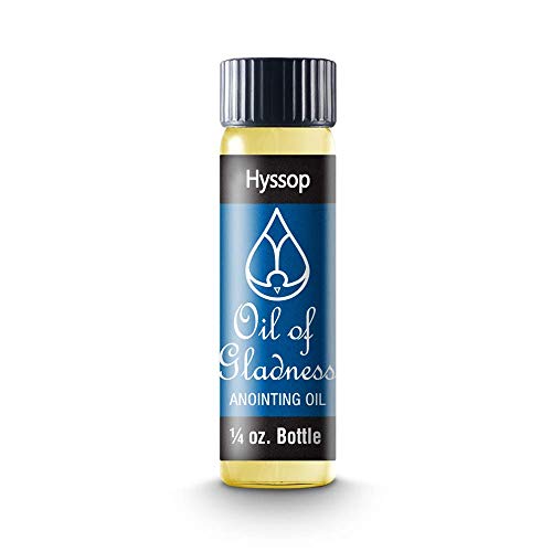 Oil of Gladness Hyssop Anointing Oil - Oil for Daily Prayer, Ceremonies and Blessings 1/4 oz