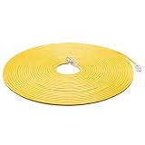 AmazonBasics 12/3 Heavy Duty SJTW Lighted Extension Cord, Yellow, 100 Foot