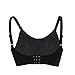 UTOVME Women's Maternity Nuring Bra Pumping Bra Wire Free Seamless Pregnant Breastfeeding Soft Cotton, Black XL
