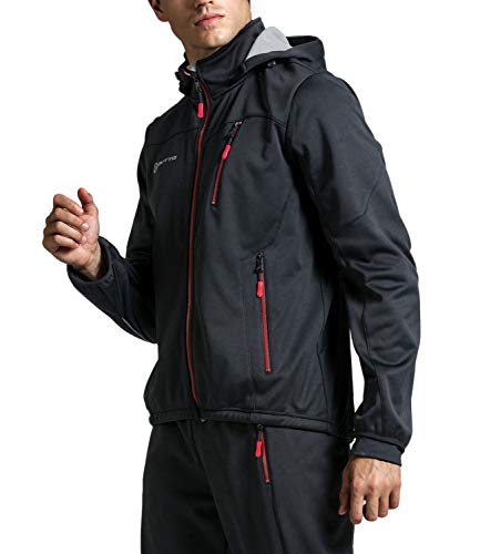 image for OUTTO Men's Winter Cycling Running Jacket Water Resistant Windproof Th
