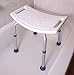 Medical Tool-Free Assembly Spa Bathtub Adjustable Shower Chair Seat Bench with Removable Back
