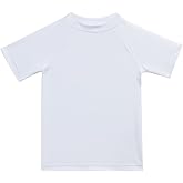 ESTAMICO Boys Short Sleeve Rash Guard Shirt Quick Dry Swimwear UPF 50+ Protection Athletic Swim Tee