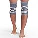 NeoTech Care Knee Brace Sleeve - Light, Elastic & Breathable Fabric - Adjustable Compression Wrap Around Strap - for Men, Women, Youth - Right or Left Leg - Grey (Size M, 1 Unit)
