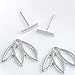 Lotus Studs Ear Crawler Earrings Cuff Climber Ear Wrap Pin Vine Pierced Charms Geometric Clip On Jewelry 3 Mixed Pair