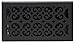 Decor Grates STH612 Classic Collection Floor Register, 6x12 Inches, Textured Black