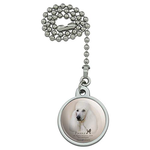GRAPHICS & MORE Poodle Dog Breed Ceiling Fan and Light Pull Chain