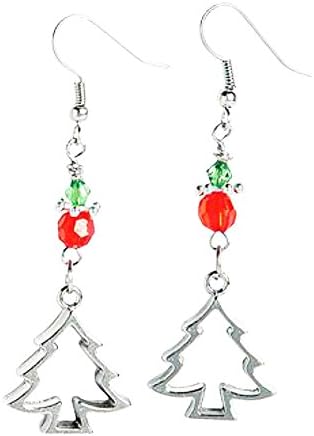 Christmas Tree Cookie Cutter Dangle Earrings Jewelry