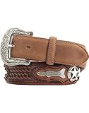 Justin Men's Odessa Star Leather Belt