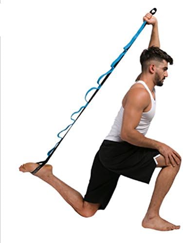 DooGu Yoga Strap for Stretching - Stretch Band with 12 Loops by Sport2People - Recommended Physical Therapy Equipment - Carry Bag & Workout Instruction Included