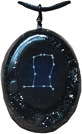 KAMBALAYA Gemini Constellation - Orgone Pendant - Grounding Hematite, Quartz