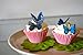 Sugar Robot Inc. Edible Butterflies Small Premium Crafted Made in the USA Cake and Cupcake Toppers, Decoration (Blue)